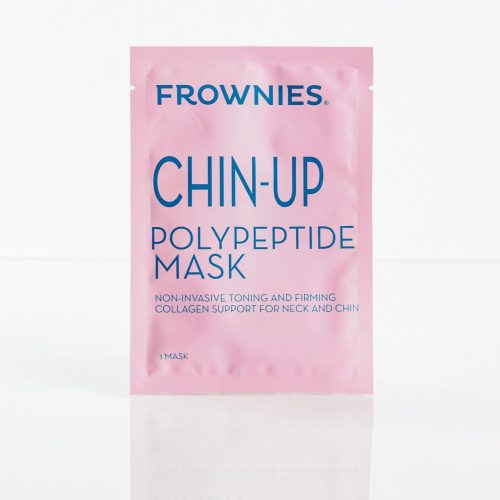 Frownies chin-up polypeptide mask on a clean white background